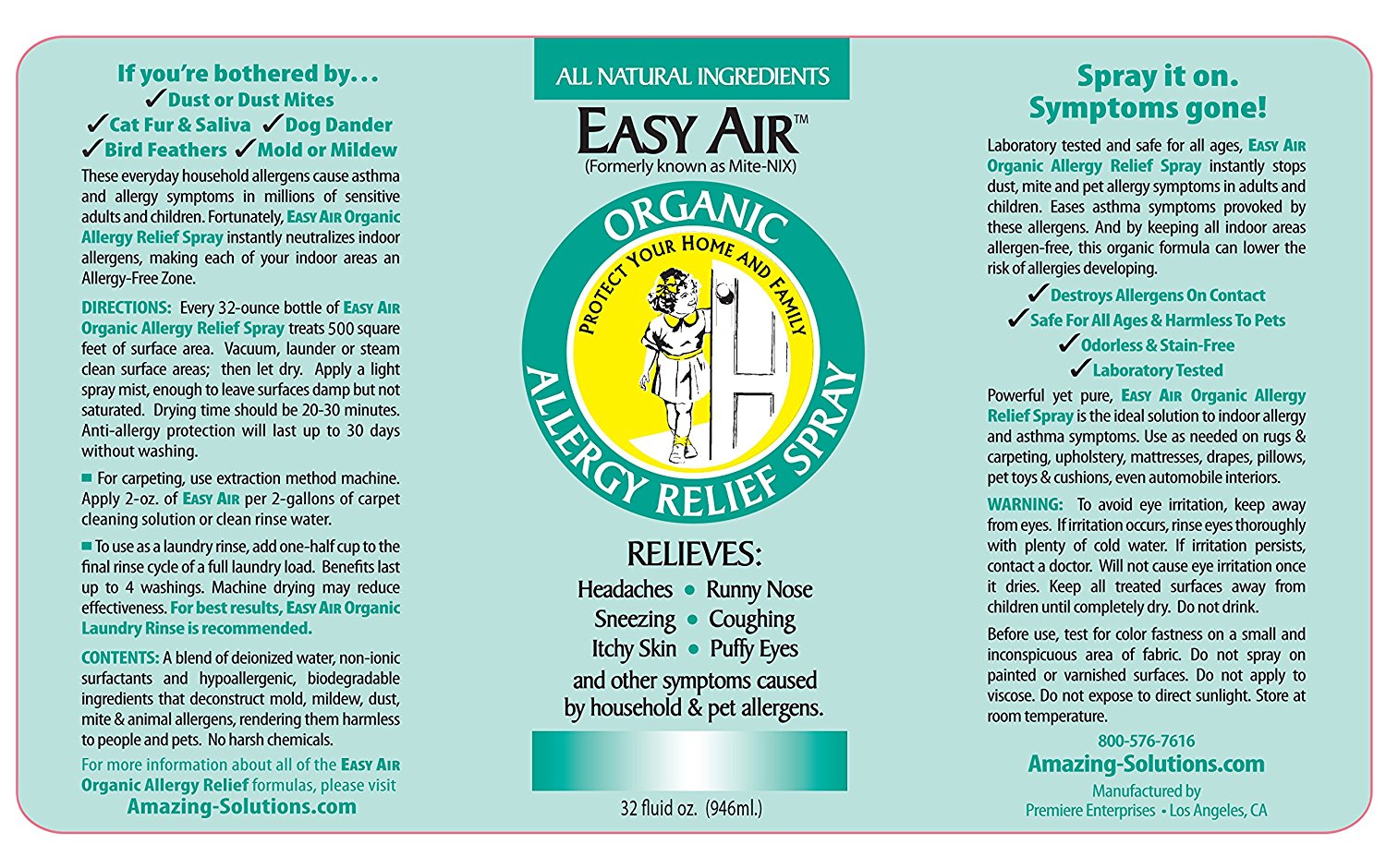 Easy Air Allergy Spray REFILL