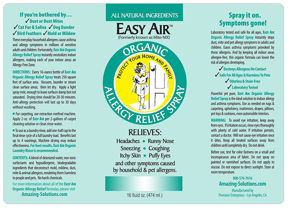 Easy Air  Organic Allergy Relief Spray